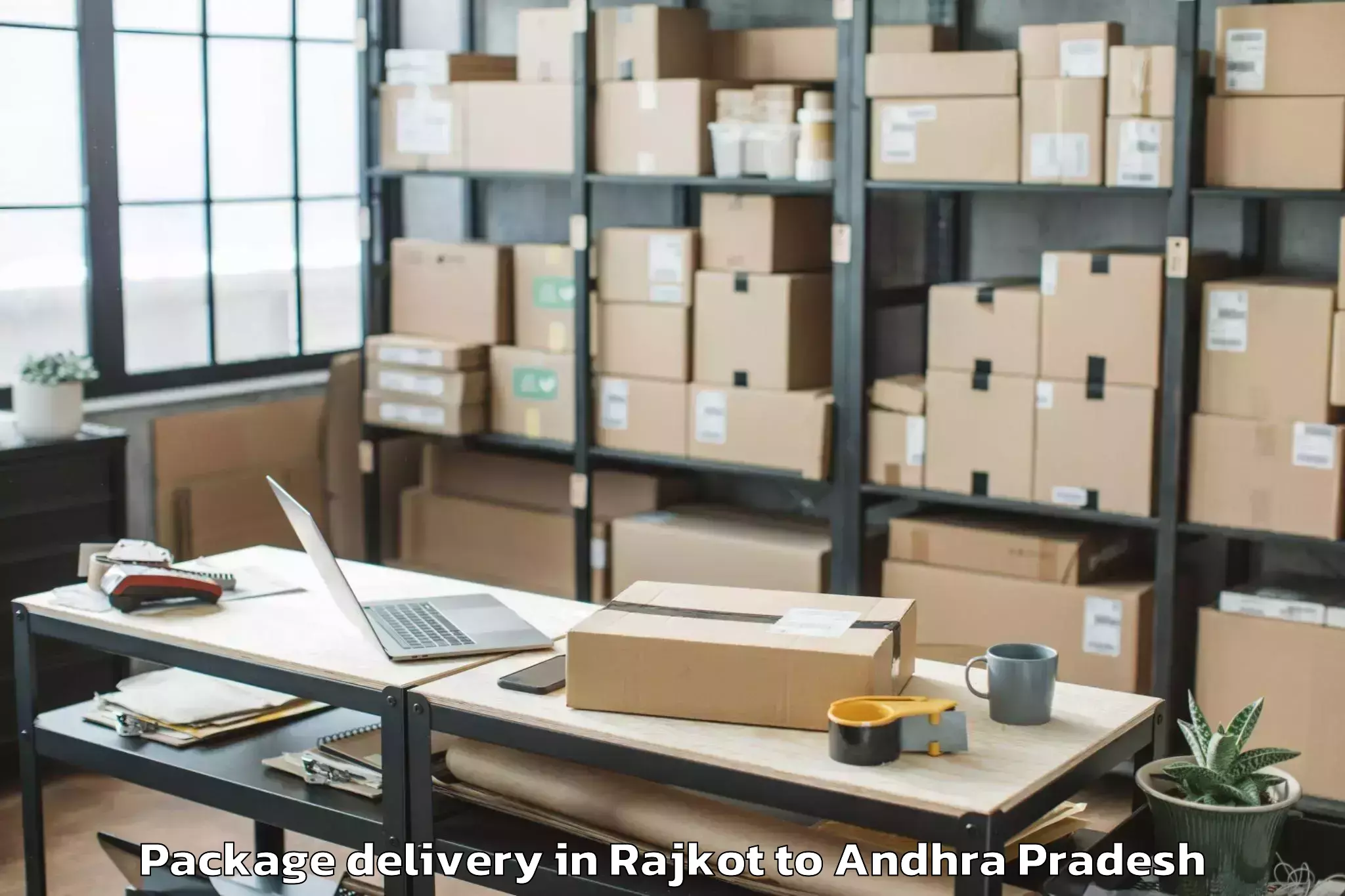 Affordable Rajkot to Veligandla Package Delivery